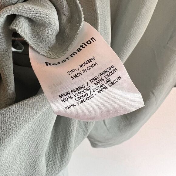 Reformation Winslow Wrap Midi Dress Size XS - Picture 9 of 9